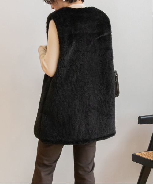 RANDA（ランダ）の「フェイクファーベスト（その他アウター）」 - WEAR