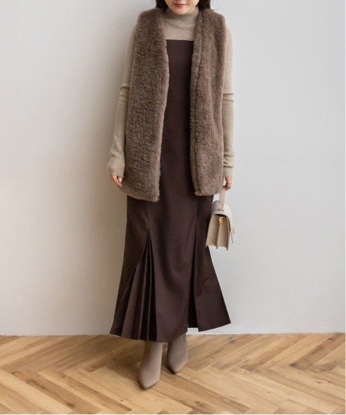 RANDA（ランダ）の「フェイクファーベスト（その他アウター）」 - WEAR