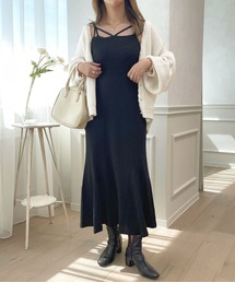apres jour | クシュクシュクロスキャミワンピース【ZOZOTOWN限定アイテム】(ワンピース)