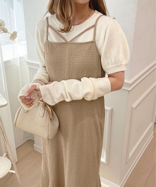 apres jour(アプレジュール)の「クシュクシュクロスキャミワンピース【ZOZOTOWN限定アイテム】(ワンピース・レディース・ブラック/ベージュ/アイボリー・フリー/X-LARGE)」の17枚目の写真
