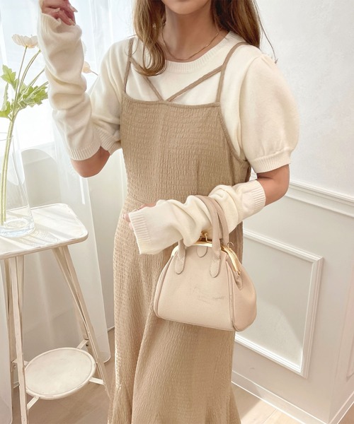 セール】クシュクシュクロスキャミワンピース【ZOZOTOWN限定