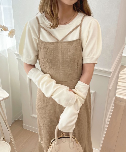 apres jour(アプレジュール)の「クシュクシュクロスキャミワンピース【ZOZOTOWN限定アイテム】(ワンピース・レディース・ブラック/ベージュ/アイボリー・フリー/X-LARGE)」の20枚目の写真