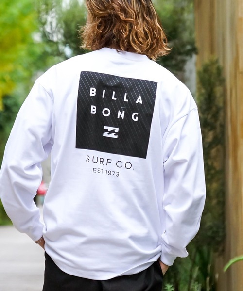 BILLABONG（ビラボン）の「BILLABONG メンズ BIG SQUARE ロンＴ 【2022年秋冬モデル】/ビラボンバックプリント長袖ロンT（Tシャツ/カットソー・メンズ・モスグリーン/ホワイト/ブラック/ベージュ・LARGE/X-LARGE/MEDIUM）」の2枚目の写真
