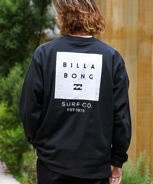 BILLABONG（ビラボン）の「BILLABONG メンズ BIG SQUARE ロンＴ 【2022年秋冬モデル】/ビラボンバックプリント長袖ロンT（Tシャツ/カットソー・メンズ・モスグリーン/ホワイト/ブラック/ベージュ・LARGE/X-LARGE/MEDIUM）」の3枚目の写真