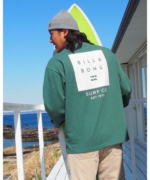 BILLABONG（ビラボン）の「BILLABONG メンズ BIG SQUARE ロンＴ 【2022年秋冬モデル】/ビラボンバックプリント長袖ロンT（Tシャツ/カットソー・メンズ・モスグリーン/ホワイト/ブラック/ベージュ・LARGE/X-LARGE/MEDIUM）」の21枚目の写真