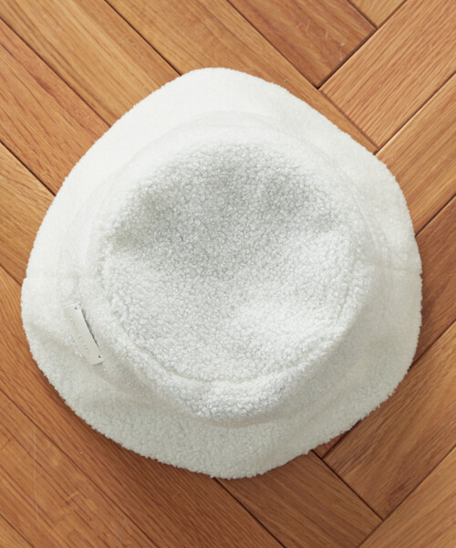 COMME CA ISM（コムサイズム）の「ボア　バケットハット（ハット・レディース・ブラック/アイボリー・FREE）」の7枚目の写真