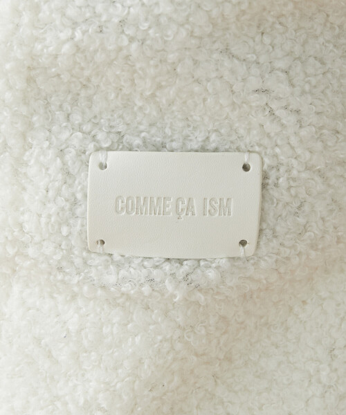 COMME CA ISM（コムサイズム）の「ボア　バケットハット（ハット・レディース・ブラック/アイボリー・FREE）」の6枚目の写真