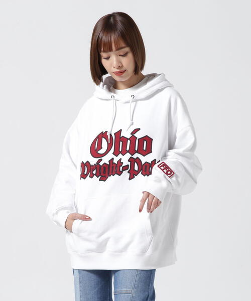 AVIREX（アヴィレックス）の「PULL PARKA AIR FORCE BASE/ プルパーカーエアフォースベース（パーカー・レディース・ネイビー/ダークグリーン系/ホワイト/ブラック・F）」の5枚目の写真