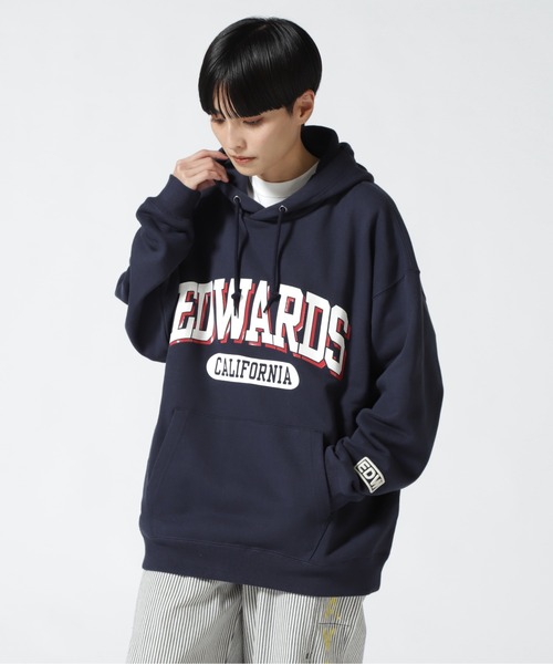 AVIREX（アヴィレックス）の「PULL PARKA AIR FORCE BASE/ プルパーカーエアフォースベース（パーカー・レディース・ネイビー/ダークグリーン系/ホワイト/ブラック・F）」の4枚目の写真