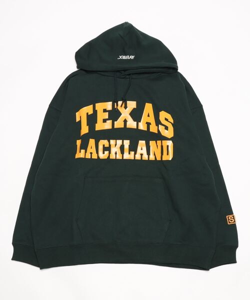 AVIREX（アヴィレックス）の「PULL PARKA AIR FORCE BASE/ プルパーカーエアフォースベース（パーカー・レディース・ネイビー/ダークグリーン系/ホワイト/ブラック・F）」の14枚目の写真