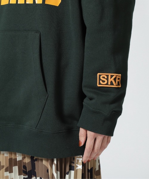 AVIREX（アヴィレックス）の「PULL PARKA AIR FORCE BASE/ プルパーカーエアフォースベース（パーカー・レディース・ネイビー/ダークグリーン系/ホワイト/ブラック・F）」の12枚目の写真