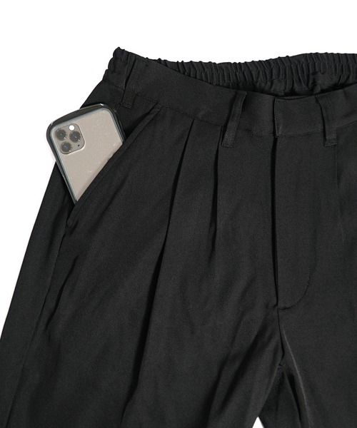 MinoriTY（マイノリティ）の「セットアップコーデ3点セット ドルマンシャツ＋インナー＋テーパードパンツ（セットアップ・メンズ・ブラック/ブラウン/ブラウン系その他/ブルー系その他/グレイッシュブルー・M/L）」の14枚目の写真