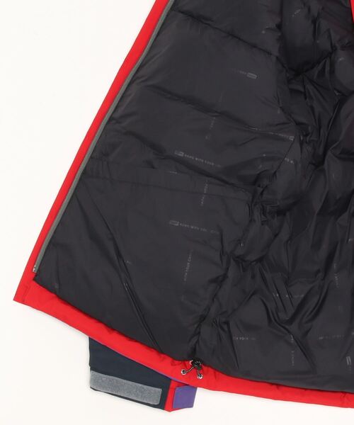 CHUMS（チャムス）の「CHUMS/チャムス ダウンジャケット パネルカラージャケット/防水 フェザーダウン/ゴアテックスインフィニアムダウンジャケット/CH04-1316（ダウンジャケット/コート・メンズ・ネイビー/ブラック×カーキ/ブラック・M/L/XL）」の5枚目の写真