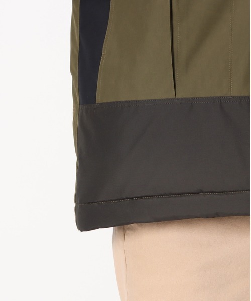 CHUMS（チャムス）の「CHUMS/チャムス ダウンジャケット パネルカラージャケット/防水 フェザーダウン/ゴアテックスインフィニアムダウンジャケット/CH04-1316（ダウンジャケット/コート・メンズ・ネイビー/ブラック×カーキ/ブラック・M/L/XL）」の16枚目の写真