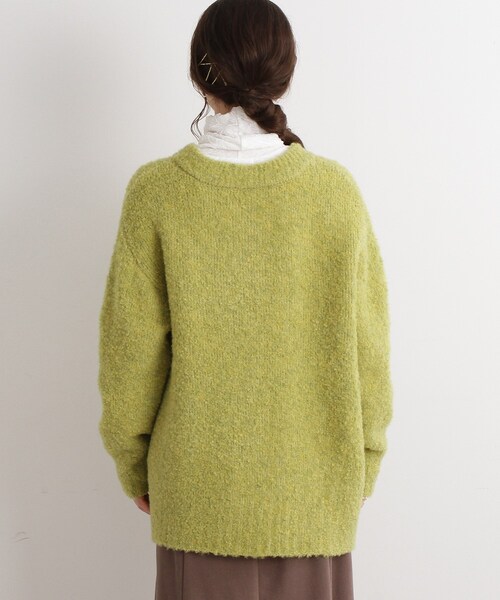 Cutie Blonde（キューティーブロンド）の「◆【ぽこふわ】ブークレニットカーディガン（カーディガン/ボレロ・レディース・ベージュ/ブルー/黄緑系/ピンク系・00）」の7枚目の写真