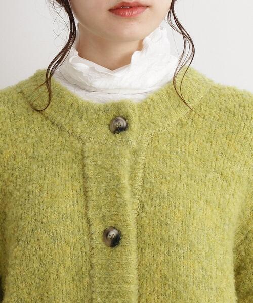 Cutie Blonde（キューティーブロンド）の「◆【ぽこふわ】ブークレニットカーディガン（カーディガン/ボレロ・レディース・ベージュ/ブルー/黄緑系/ピンク系・00）」の8枚目の写真
