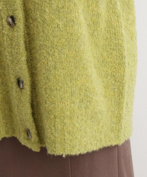 Cutie Blonde（キューティーブロンド）の「◆【ぽこふわ】ブークレニットカーディガン（カーディガン/ボレロ・レディース・ベージュ/ブルー/黄緑系/ピンク系・00）」の10枚目の写真