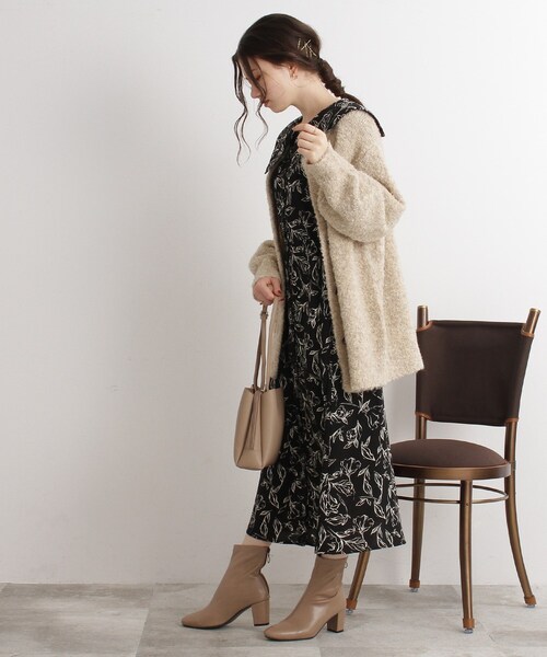 Cutie Blonde（キューティーブロンド）の「◆【ぽこふわ】ブークレニットカーディガン（カーディガン/ボレロ・レディース・ベージュ/ブルー/黄緑系/ピンク系・00）」の17枚目の写真