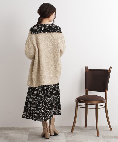 Cutie Blonde（キューティーブロンド）の「◆【ぽこふわ】ブークレニットカーディガン（カーディガン/ボレロ・レディース・ベージュ/ブルー/黄緑系/ピンク系・00）」の18枚目の写真