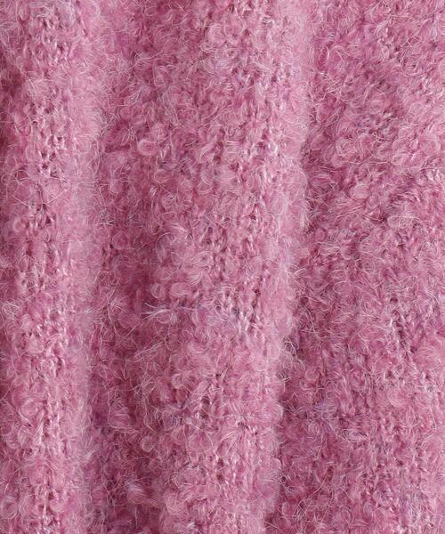 Cutie Blonde（キューティーブロンド）の「◆【ぽこふわ】ブークレニットカーディガン（カーディガン/ボレロ・レディース・ベージュ/ブルー/黄緑系/ピンク系・00）」の19枚目の写真