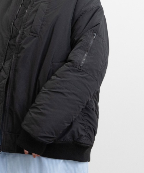 POU DOU DOU（プードゥドゥ）の「MA-1中綿ブルゾン（MA-1・レディース・オリーブ/アイボリー/ブラック・3）」の22枚目の写真