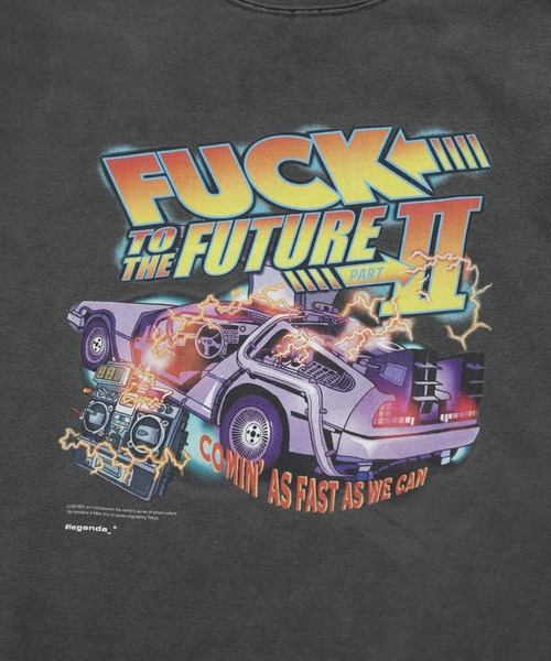 LEGENDA(レジェンダ)の「レジェンダ FUCK TO THE FUTURE PartⅡ ピグメント スウェットシャツ / LEGENDA FUCK TO THE FUTURE PartⅡ Pigment Sweatshirt(スウェット・メンズ・ブラック・FREE)」の4枚目の写真