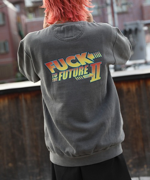 LEGENDA(レジェンダ)の「レジェンダ FUCK TO THE FUTURE PartⅡ ピグメント スウェットシャツ / LEGENDA FUCK TO THE FUTURE PartⅡ Pigment Sweatshirt(スウェット・メンズ・ブラック・FREE)」の7枚目の写真
