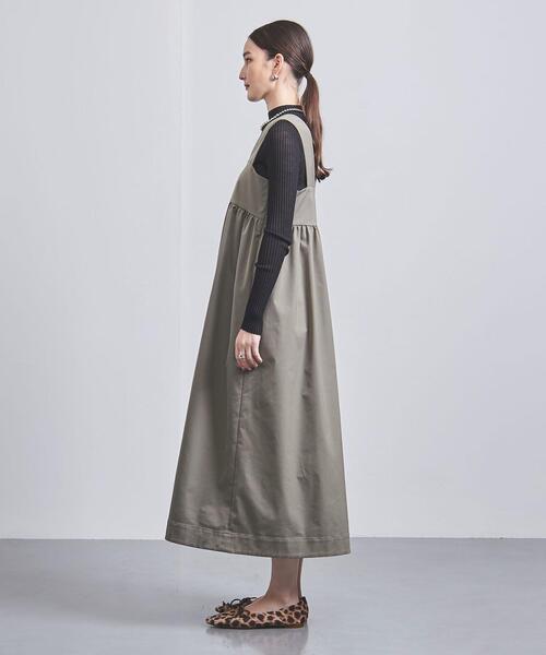 UNITED ARROWS(ユナイテッドアローズ)の「P ツイル キャミソール ワンピース②(ワンピース・レディース・ブラック/オリーブ/ネイビー・36/38)」の5枚目の写真