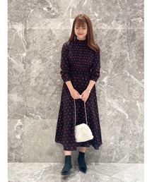 セール⭐︎【美品】LOULOU WILLOUGHBY プチハートプリントワンピース