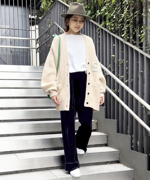 Spick & Span(スピックアンドスパン)の「ストレッチベロアイージーパンツ(その他パンツ・レディース・ネイビー/イエロー・38/36)」の19枚目の写真