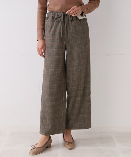 SHOO・LA・RUE（シューラルー）の「◆【起毛であったか/S-LL】ウエストゴムで安心＆らくちんなワイドパンツ（その他パンツ・レディース・ブラック/ブラウン系2/グレー系その他2・01/02/04/03）」の10枚目の写真