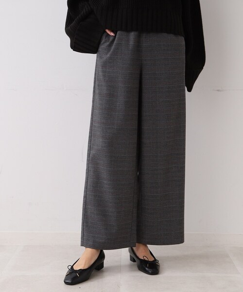 SHOO・LA・RUE（シューラルー）の「◆【起毛であったか/S-LL】ウエストゴムで安心＆らくちんなワイドパンツ（その他パンツ・レディース・ブラック/ブラウン系2/グレー系その他2・01/02/04/03）」の18枚目の写真