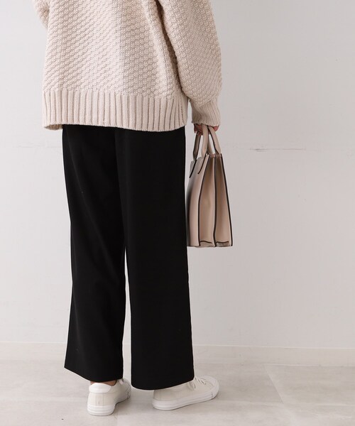 SHOO・LA・RUE（シューラルー）の「◆【起毛であったか/S-LL】ウエストゴムで安心＆らくちんなワイドパンツ（その他パンツ・レディース・ブラック/ブラウン系2/グレー系その他2・01/02/04/03）」の12枚目の写真
