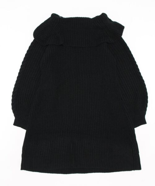 axes femme(アクシーズファム)の「W編み上げニットチュニック(ワンピース・レディース・サックスブルー/キナリ/ブラック/ワイン/ミント/ピンク・FREE)」の8枚目の写真