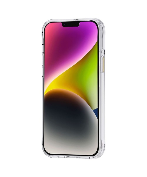 Case-Mate（ケースメイト）の「iPhone14 Case-Mate Pearl Stripes MagSafe対応・3.0m落下耐衝撃・抗菌・リサイクル素材（スマホケース/カバー・レディース・シルバー×ゴールド・ONE SIZE）」の2枚目の写真