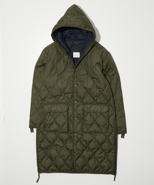 TAION / タイオン】ミリタリー フード ダウンコート（ダウンジャケット