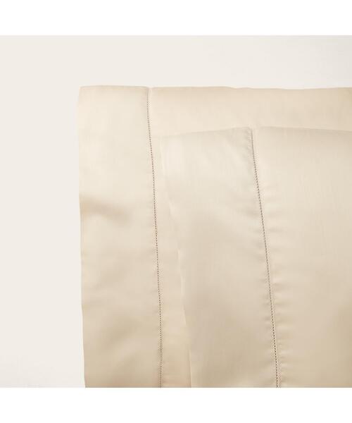 Ralph Lauren  オーガニックコットン ボーダーピロー　グレー Ralph Lauren オーガニックコットン ボーダーピロー グレー