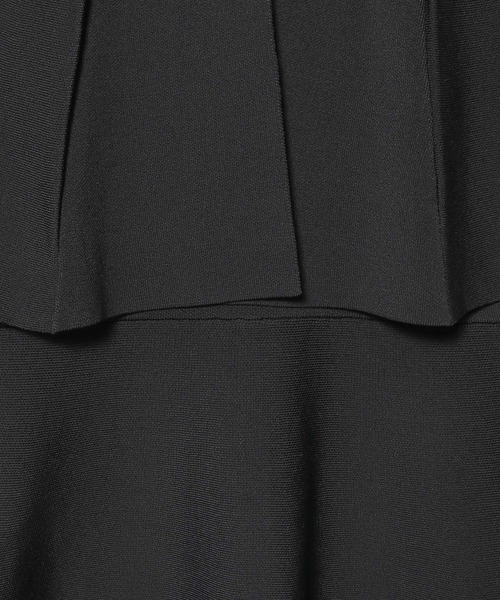 ESTNATION（エストネーション）の「【VERY 3月号掲載】ESTNATION / ケープセットニットワンピース（ワンピース・レディース・ブラック/ホワイト・FREE）」の9枚目の写真