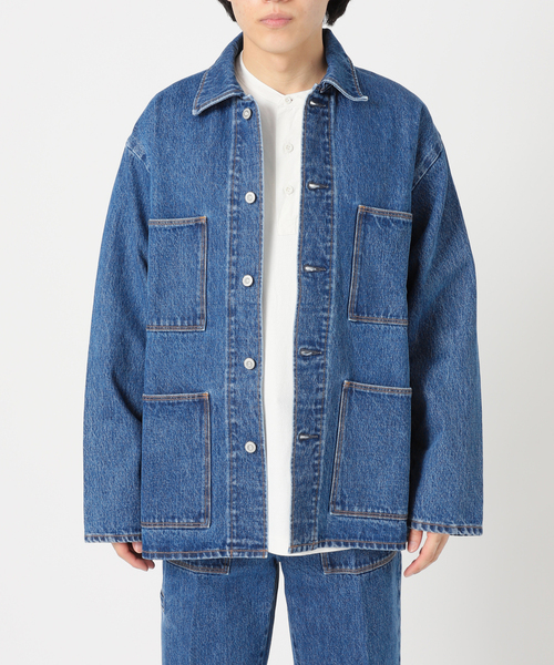 セール】Relume Jeans ワイドカバーオール（デニムジャケット
