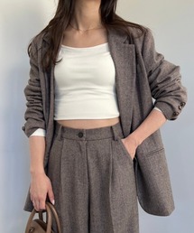 Herringbone check tailer ジャケット