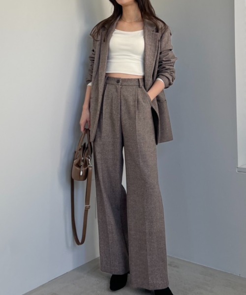 セール】Herringbone check tailer ジャケット（テーラード