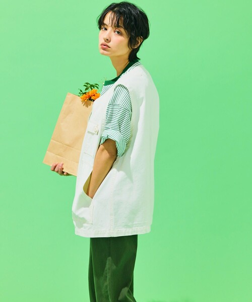 GUNG HO（ガンホー）の「GUNG HO/ガンホー 別注ワークベスト/ミリタリーベスト（ベスト・メンズ・ブラック/オフホワイト/オリーブ・MEDIUM/LARGE）」の18枚目の写真