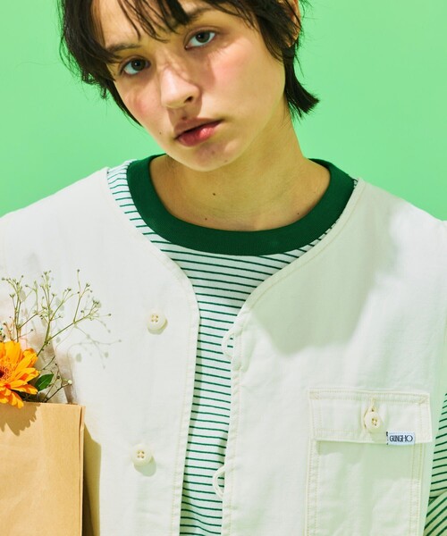 GUNG HO（ガンホー）の「GUNG HO/ガンホー 別注ワークベスト/ミリタリーベスト（ベスト・メンズ・ブラック/オフホワイト/オリーブ・MEDIUM/LARGE）」の21枚目の写真