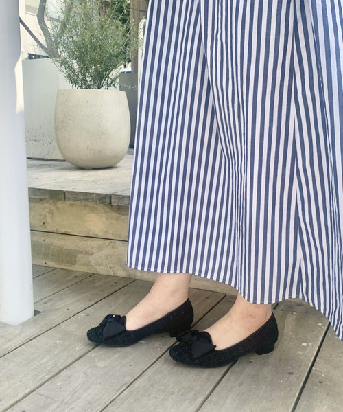 Bridget Birkin(ブリジットバーキン)の「【Bridget Birkin】リボンローファーパンプス(531602)(パンプス・レディース・ブラック/ブラック系その他/ベージュ/ピンク・22.5/23/23.5/24/24.5)」の3枚目の写真