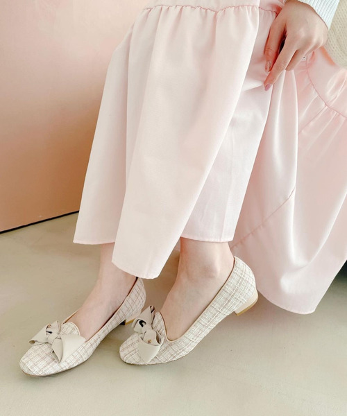 Bridget Birkin(ブリジットバーキン)の「【Bridget Birkin】リボンローファーパンプス(531602)(パンプス・レディース・ブラック/ブラック系その他/ベージュ/ピンク・22.5/23/23.5/24/24.5)」の11枚目の写真