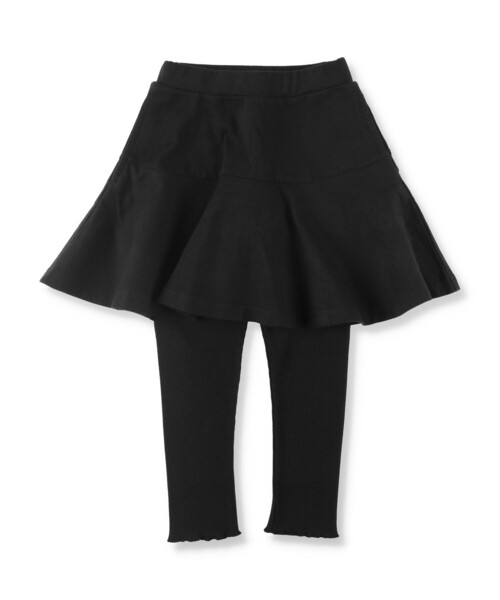 BRANSHES(ブランシェス)の「【WEB限定】フレアスカッツ(スカート・キッズ・ラベンダー/杢グレー/ブルーグレー/ブラック・100/90/110/120/140/130)」の2枚目の写真