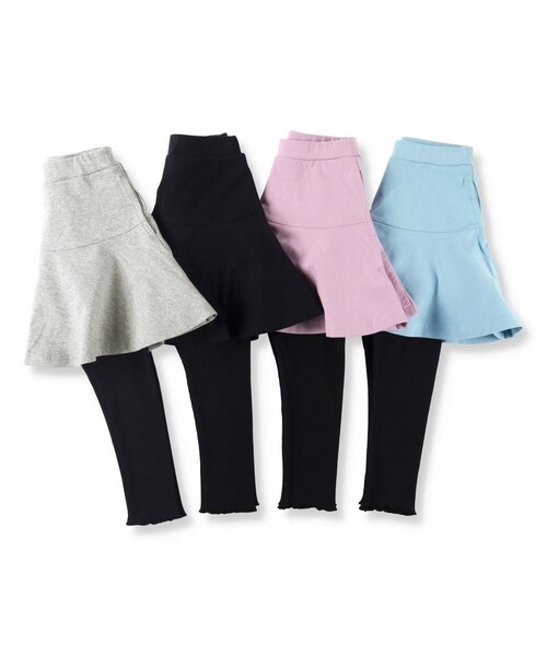 BRANSHES(ブランシェス)の「【WEB限定】フレアスカッツ(スカート・キッズ・ラベンダー/杢グレー/ブルーグレー/ブラック・100/90/110/120/140/130)」の21枚目の写真