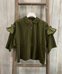 RehersalL | ☆ 【RehersalL】ショルダーフリルポロシャツ　mate-247(シャツ/ブラウス)