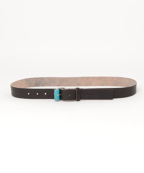 macromauro(マクロマウロ)の「【macromauro】LEATHER BACKLE BELT(ベルト・メンズ・ブラック/ブルー/レッド・FREE)」の2枚目の写真