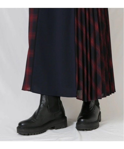 EZUMi（エズミ）の「チェックプリーツＳＫ（スカート・レディース・ネイビー/ブラック・S）」の4枚目の写真